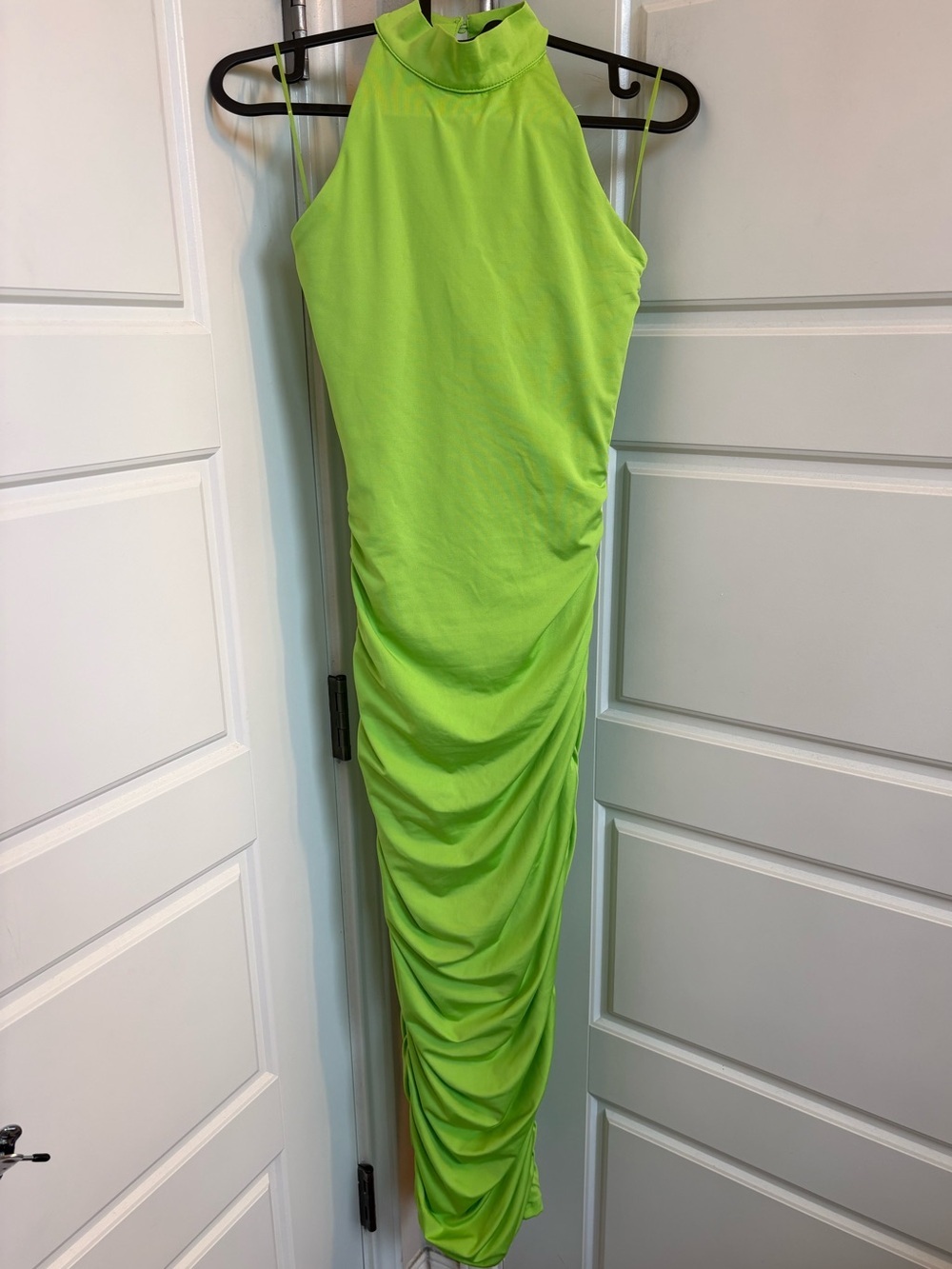 Superdown Size XS Mallory High Neck Ruched Dress - Picture 3 of 6